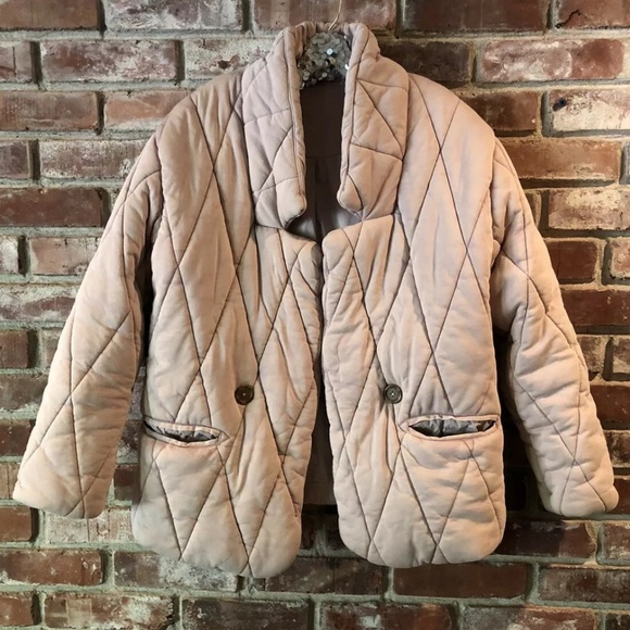 Tawny Pillow Quilted Coat Pink 